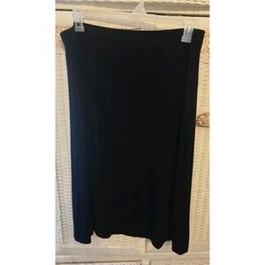 Jaclyn Smith Skirt Womens XL Black Classic A Line Stretch Versatile Easy Care